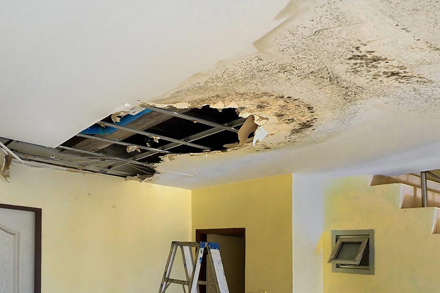 water-damage-on-ceiling-el-paso-tx